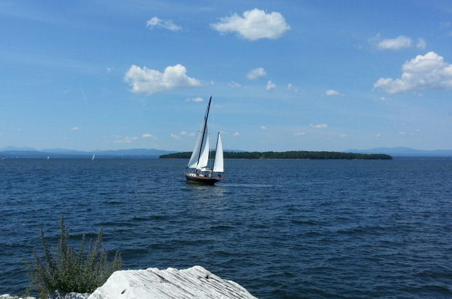 Sailing on Lake Champlain Photo